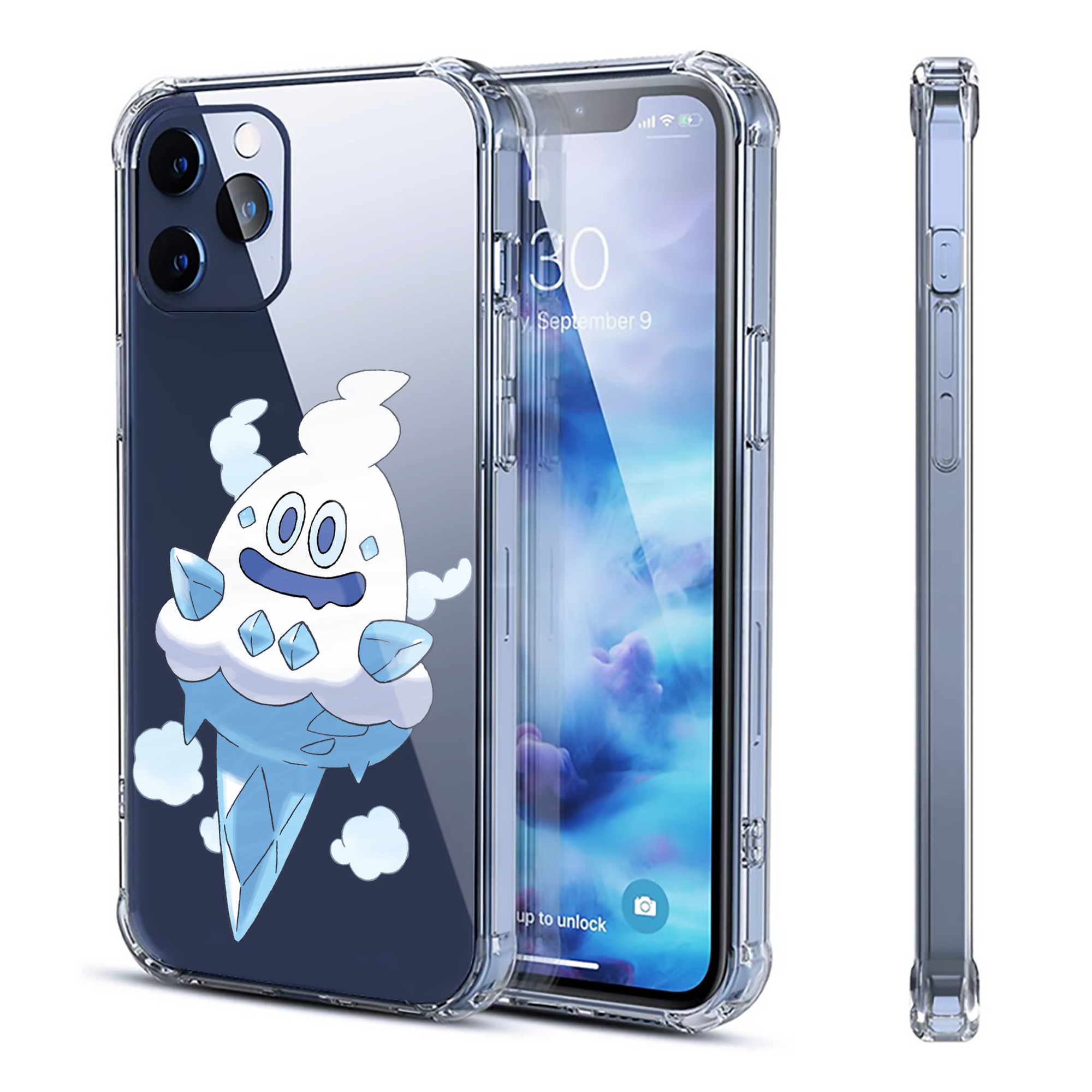 （画像用） ポケットモンスター Pokémon 【iPhone 12シリーズ対応】透明スマホケース（クリアソフトケース）